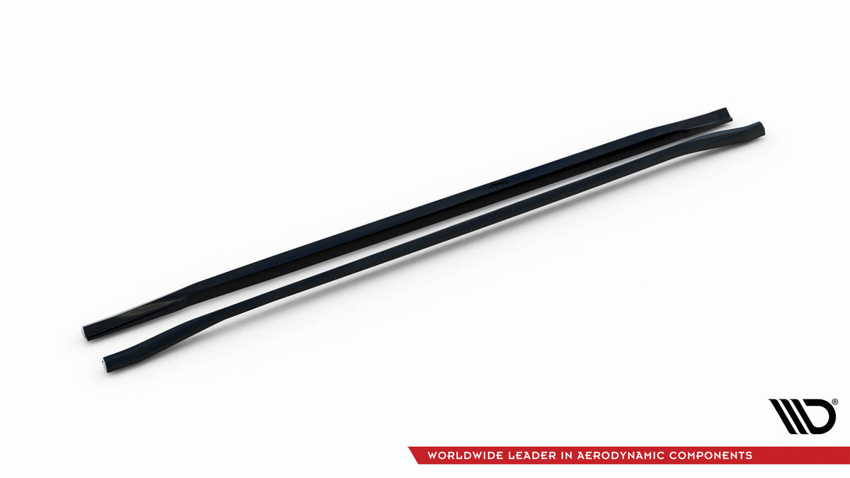 Street+ Seitenschweller Leisten passend für Audi A8 D5 schwarz Hochglanz – Ansicht 5