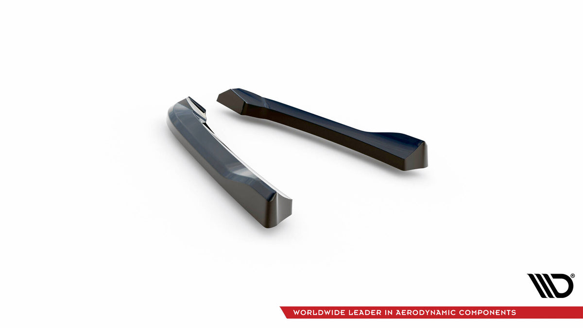 Heck Ansatz Flaps Diffusor V.1 passend für Audi S5 / A5 S-Line Coupe / Cabriolet 8T schwarz Hochglanz – Ansicht 6