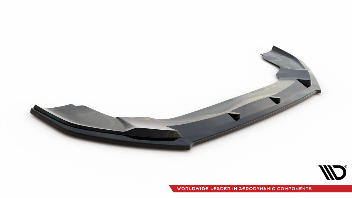 Street+ Spoilerlippe Front Ansatz V.1 passend für VW Crafter Mk2 schwarz Hochglanz – Ansicht 5