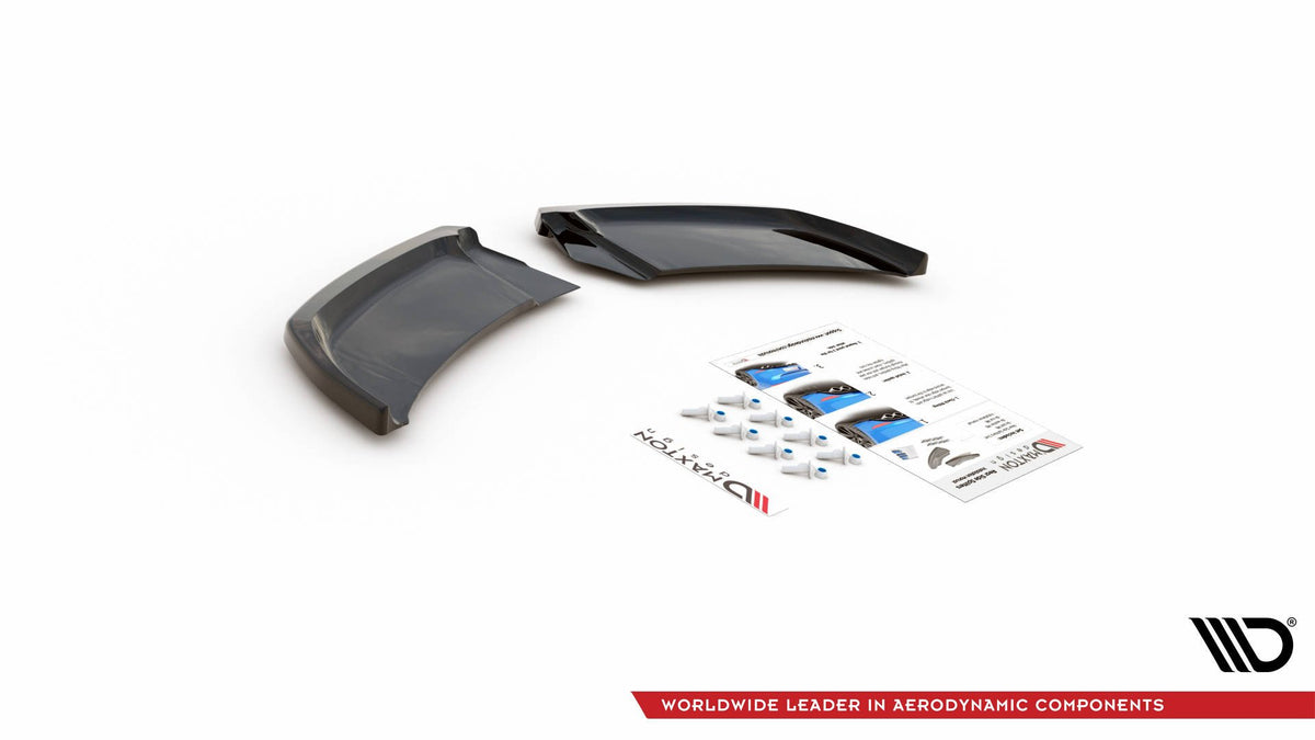 Heck Ansatz Flaps Diffusor passend für Audi A1 S-Line GB schwarz Hochglanz – Ansicht 7