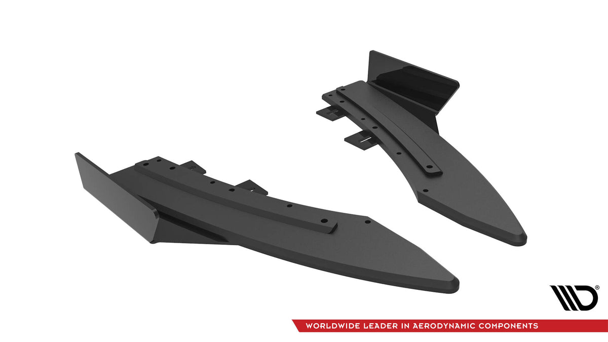 Street Pro Heck Ansatz Flaps Diffusor + Flaps passend für Audi S5 / A5 S-Line Coupe / Cabriolet 8T schwarz Hochglanz – Ansicht 5
