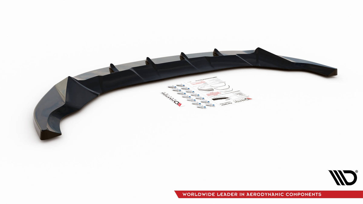 Street+ Spoilerlippe Front Ansatz passend für Ford Escape Mk3 schwarz Hochglanz – Ansicht 5