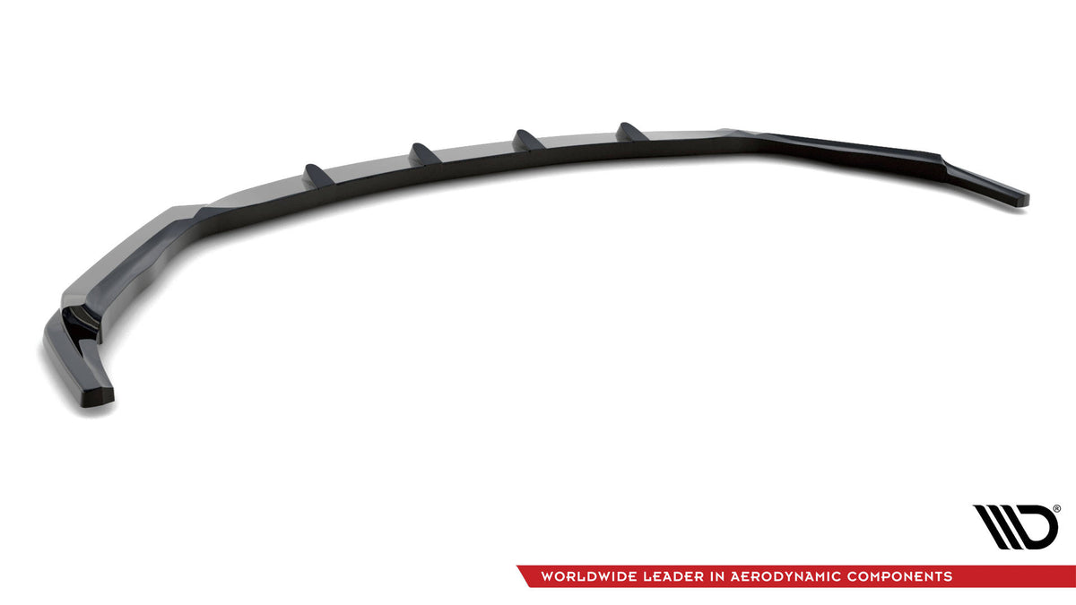 Street+ Spoilerlippe Front Ansatz V.2 passend für Lexus GS F Mk4 Facelift schwarz Hochglanz – Ansicht 6