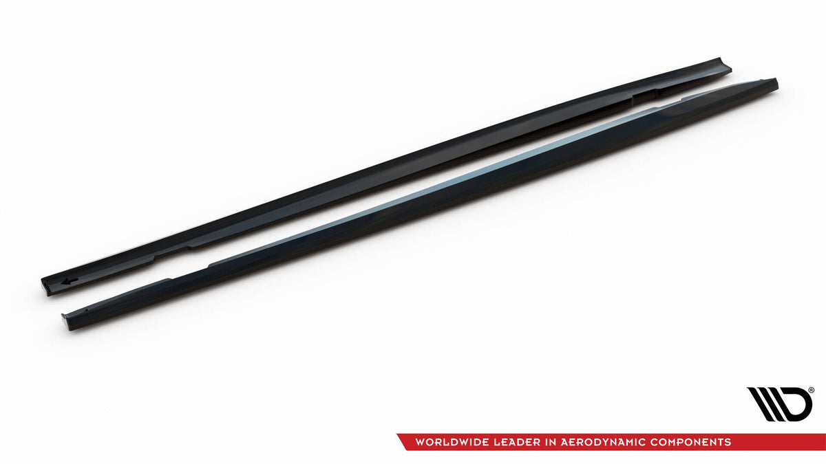 Street+ Seitenschweller Leisten passend für Opel Insignia OPC-Line Mk1 schwarz Hochglanz – Ansicht 6