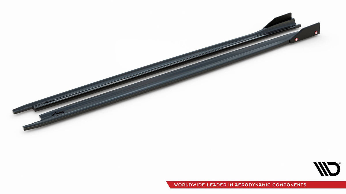 Street+ Seitenschweller Leisten V.2 passend für + Flaps passend für Skoda Octavia RS Liftback / Combi Mk4 Facelift – Ansicht 5