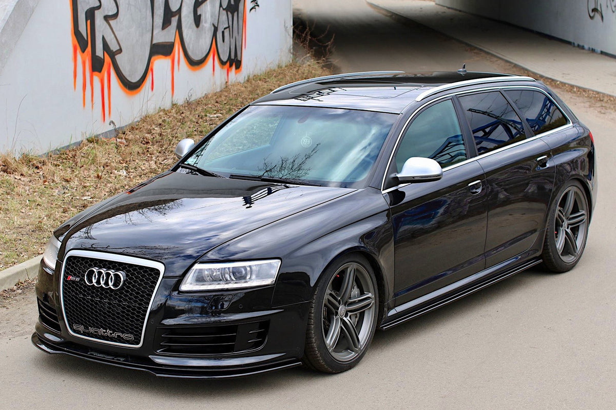 Street+ Seitenschweller Leisten passend für Audi RS6 C6 schwarz Hochglanz – Ansicht 3