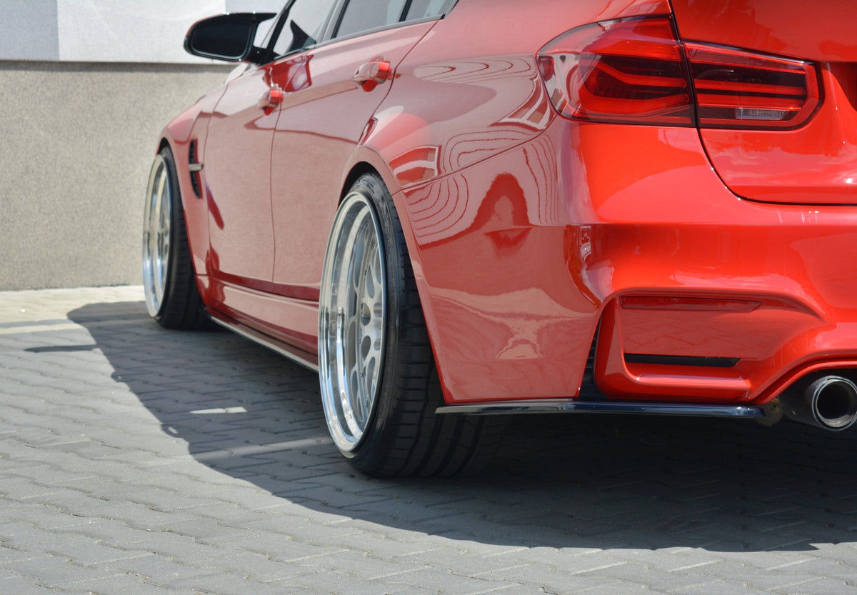 Heck Ansatz Flaps Diffusor passend für BMW M3 F80 schwarz Hochglanz – Ansicht 4