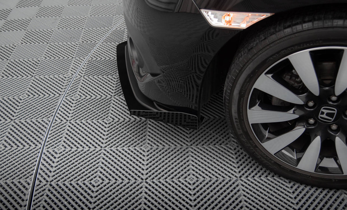 Front Stoßstange Flaps passend für Honda Civic Limousine Mk10 schwarz Hochglanz – Ansicht 5