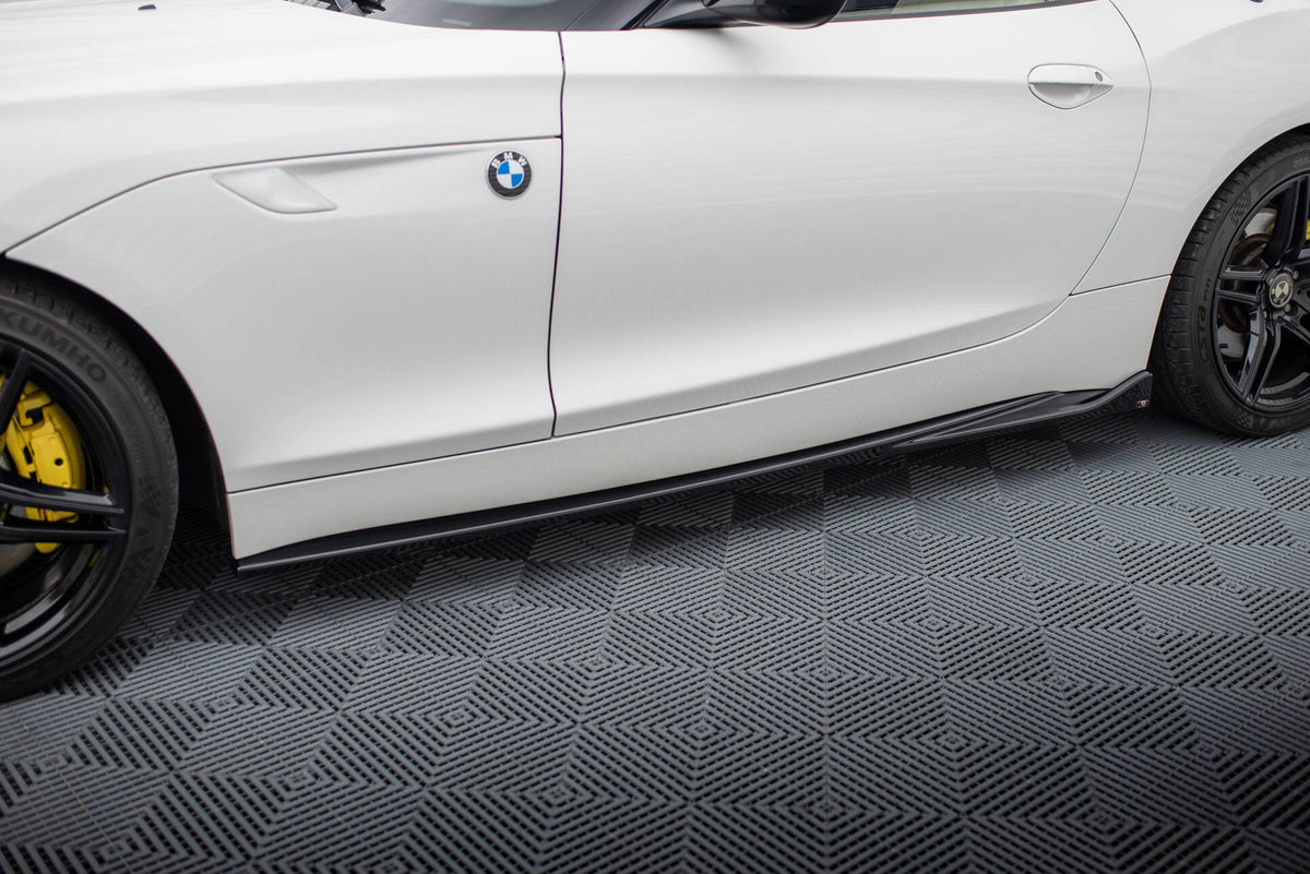 Street+ Seitenschweller Leisten passend für BMW Z4 M-Paket E89 Facelift schwarz Hochglanz – Ansicht 1