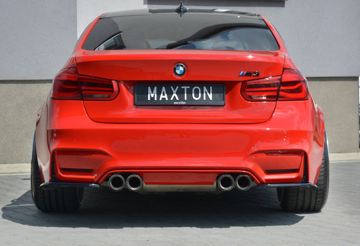 Heck Ansatz Flaps Diffusor passend für BMW M3 F80 schwarz Hochglanz – Ansicht 3