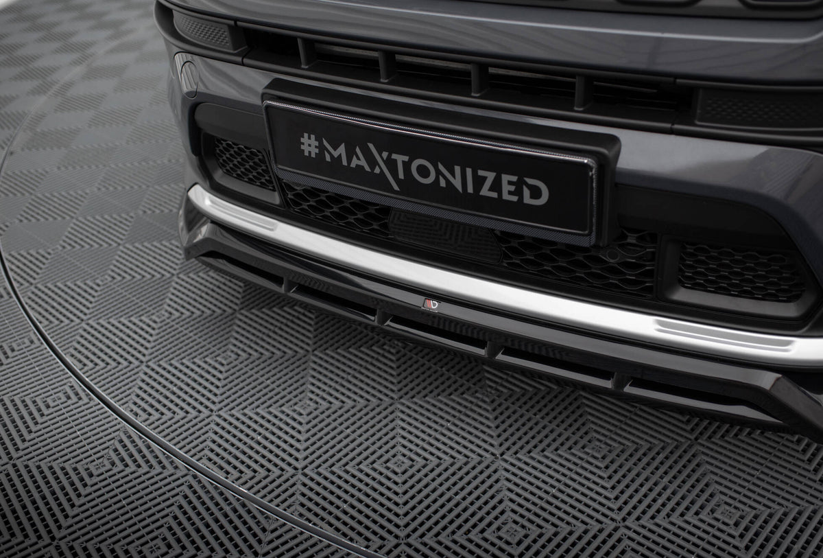 Street+ Spoilerlippe Front Ansatz passend für Jeep Compass Limited Mk2 Facelift schwarz Hochglanz – Ansicht 4