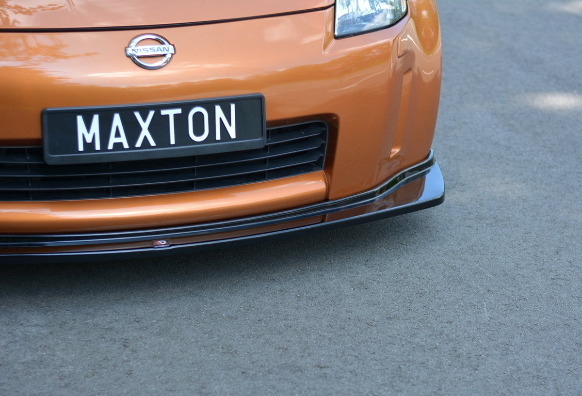 Street+ Spoilerlippe Front Ansatz passend für NISSAN 350Z schwarz Hochglanz – Ansicht 4