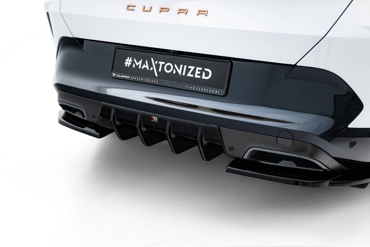 Diffusor Heck Ansatz V.2 passend für Cupra Formentor Mk1 Facelift schwarz Hochglanz – Ansicht 4