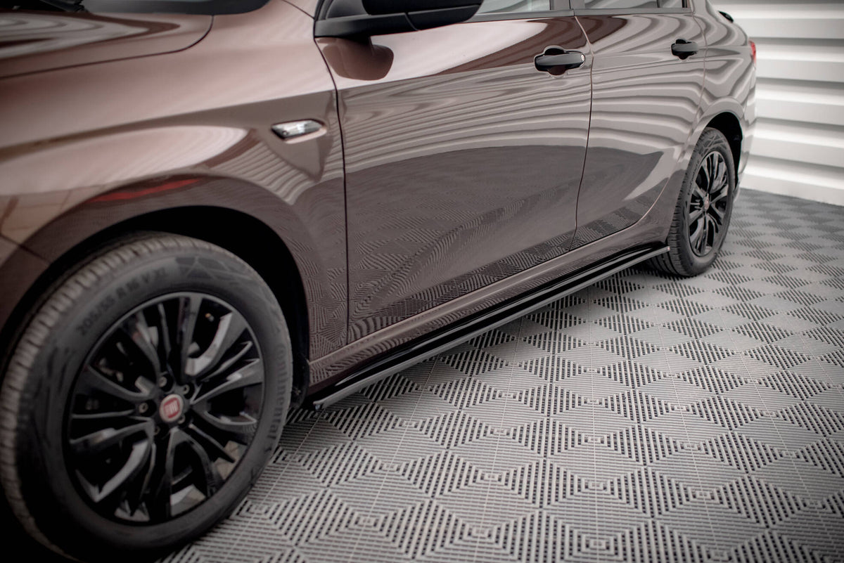 Street+ Seitenschweller Leisten passend für Fiat Tipo S-Design  schwarz Hochglanz – Ansicht 8