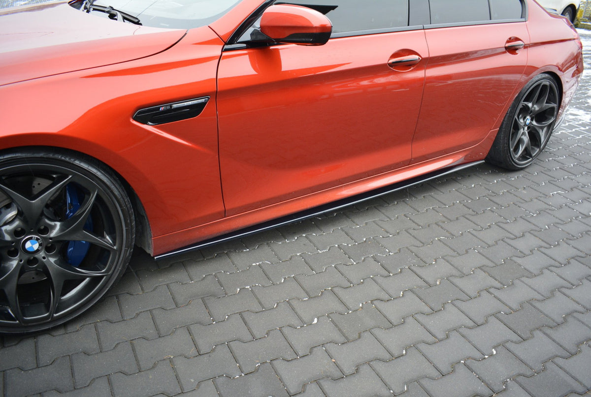 Street+ Seitenschweller Leisten passend für BMW M6 GRAN COUPÉ schwarz Hochglanz – Ansicht 3