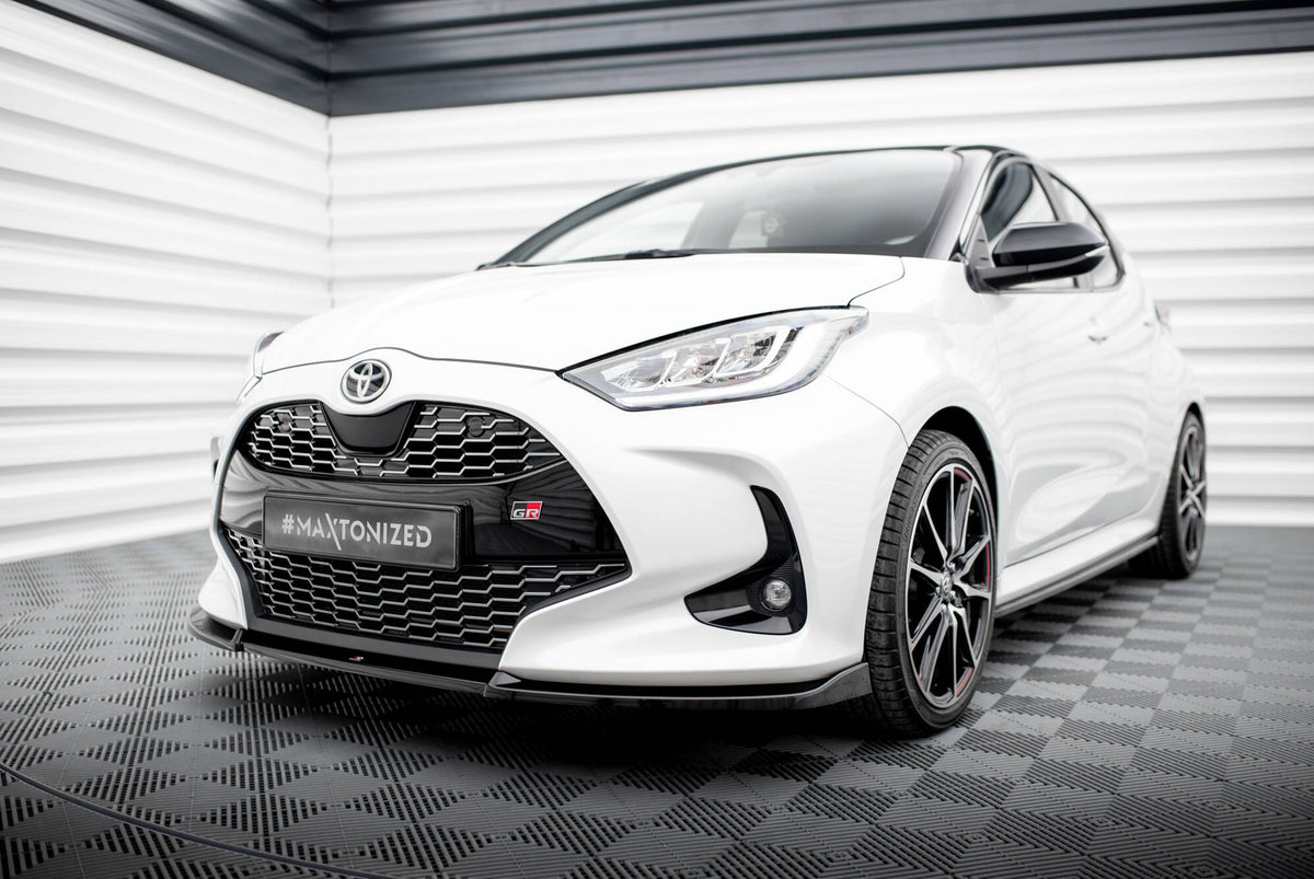 Street+ Spoilerlippe Front Ansatz V.3 passend für Toyota Yaris Mk4 schwarz Hochglanz – Ansicht 5