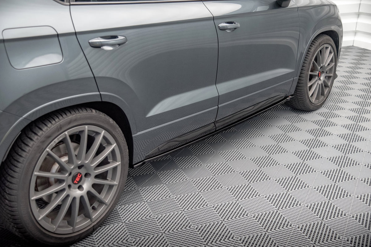 Street+ Seitenschweller Leisten passend für Cupra Ateca Mk1 / Mk1 Facelift schwarz Hochglanz – Ansicht 5
