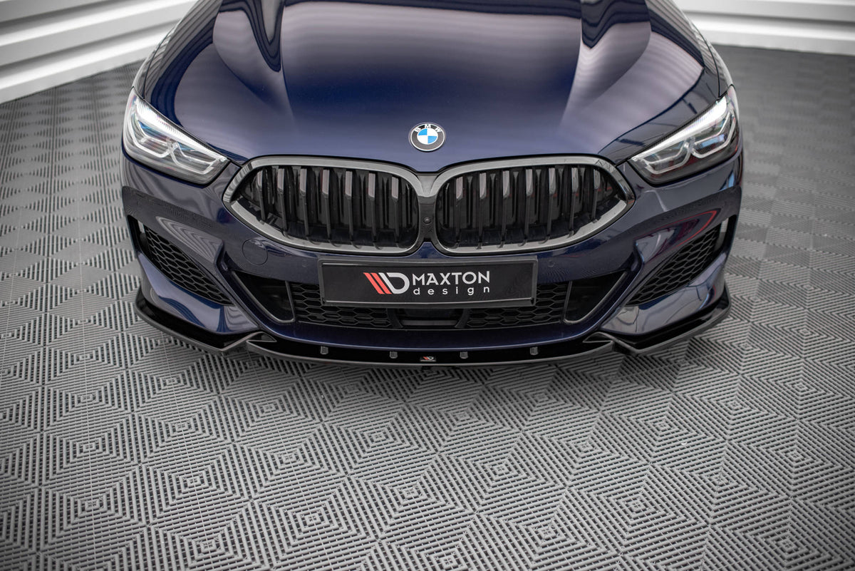 Street+ Spoilerlippe Front Ansatz V.3 passend für BMW 8 Coupe G15 / 8 Gran Coupe M Paket G16 schwarz Hochglanz – Ansicht 1