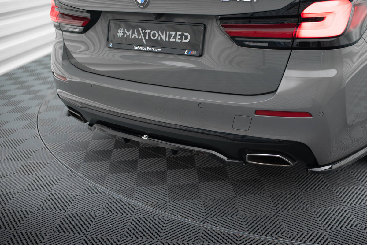 Street+ Mittlerer Diffusor RACE passend für BMW 5er G30 / G31 Facelift schwarz Hochglanz – Ansicht 4