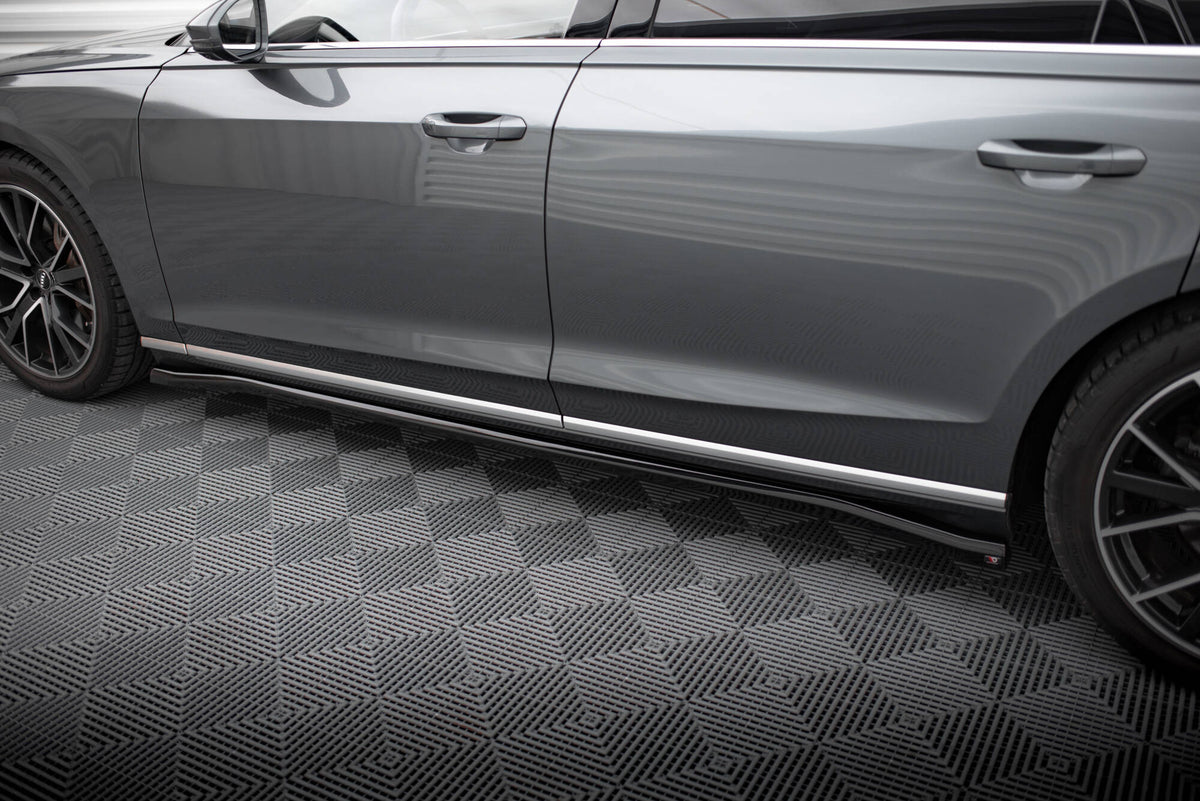 Street+ Seitenschweller Leisten passend für Audi A8 D5 schwarz Hochglanz – Ansicht 3