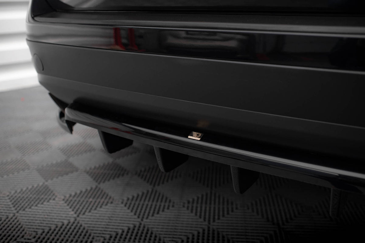 Street+ Mittlerer Diffusor RACE passend für VW Touareg Mk2 schwarz Hochglanz – Ansicht 4