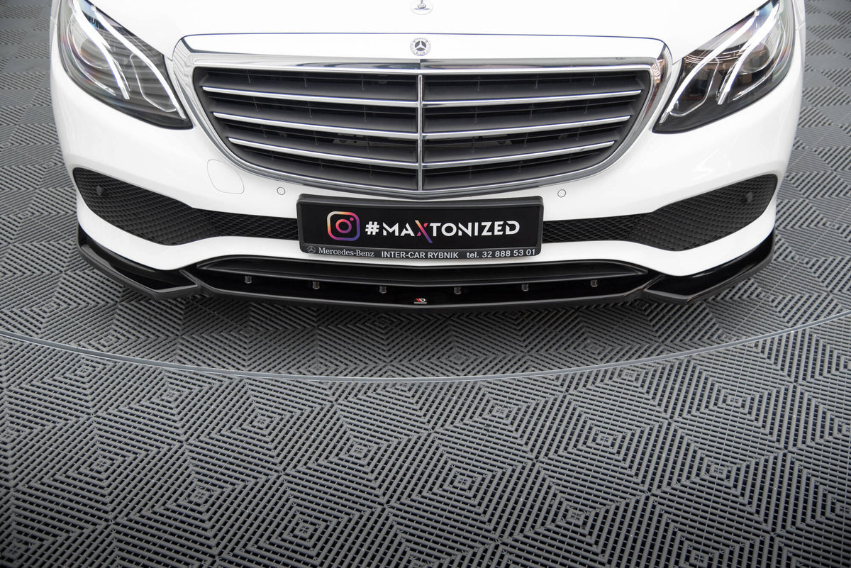 Street+ Spoilerlippe Front Ansatz passend für Mercedes-Benz E W213 schwarz Hochglanz – Ansicht 7