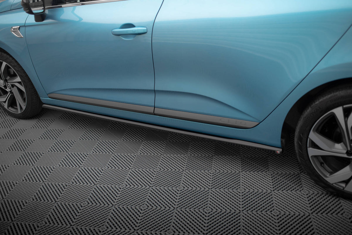 Street+ Seitenschweller Leisten passend für Renault Clio R.S. Line Mk5 schwarz Hochglanz – Ansicht 4