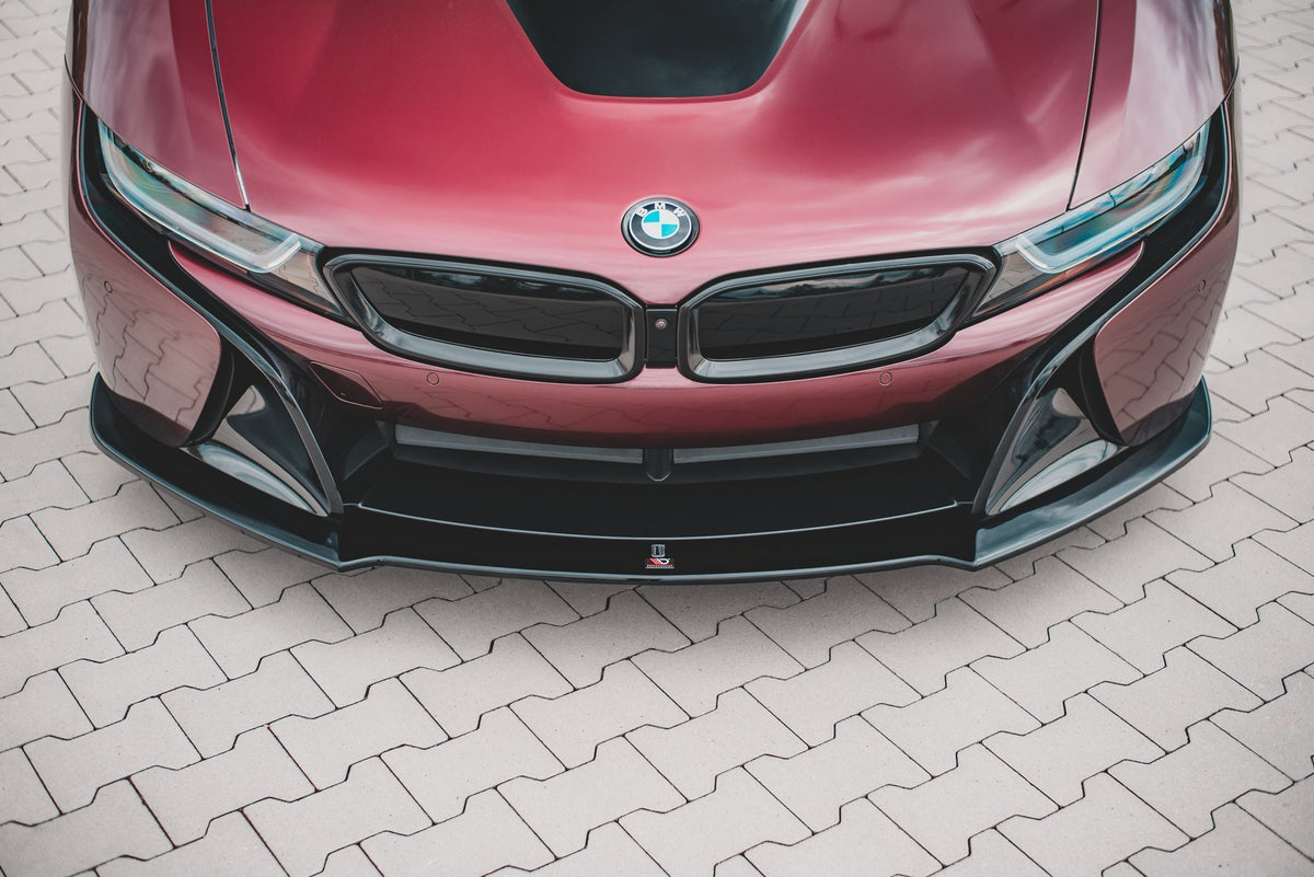 Street+ Spoilerlippe Front Ansatz passend für BMW i8 schwarz Hochglanz – Ansicht 5