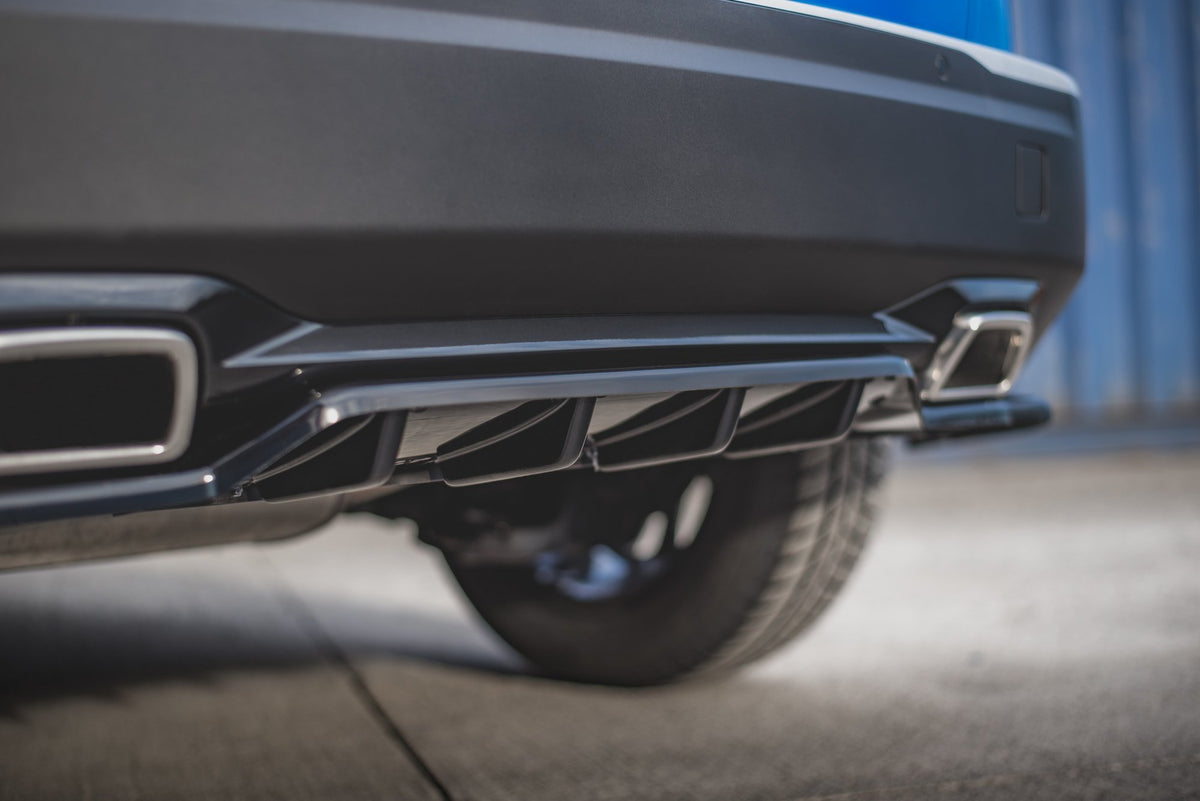 Street+ Mittlerer Diffusor RACE passend für Peugeot 2008 Mk2 schwarz Hochglanz – Ansicht 6