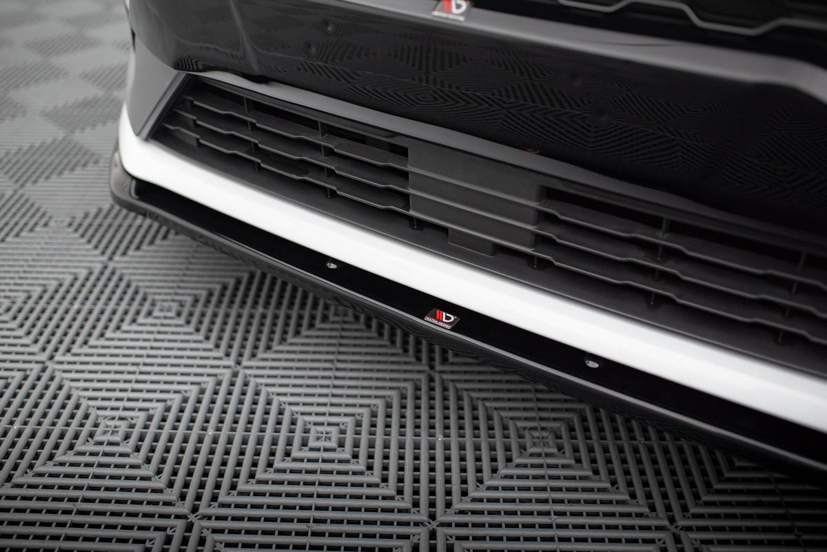 Street+ Spoilerlippe Front Ansatz V.3 passend für Ford Fiesta Mk8 ST / ST-Line schwarz Hochglanz – Ansicht 3