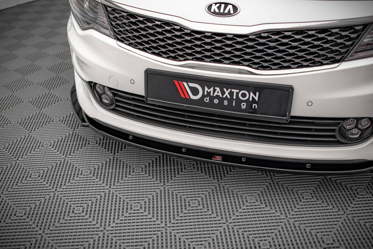 Street+ Spoilerlippe Front Ansatz V.2 passend für Kia Optima Mk4 schwarz Hochglanz – Ansicht 3