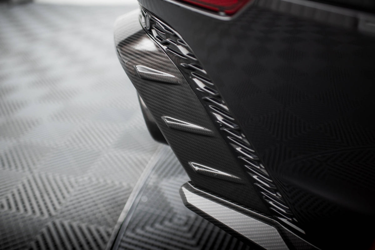 Prepreg Carbon Fiber Diffusor Heck Ansatz passend für Audi RSQ8 Mk1 – Ansicht 3