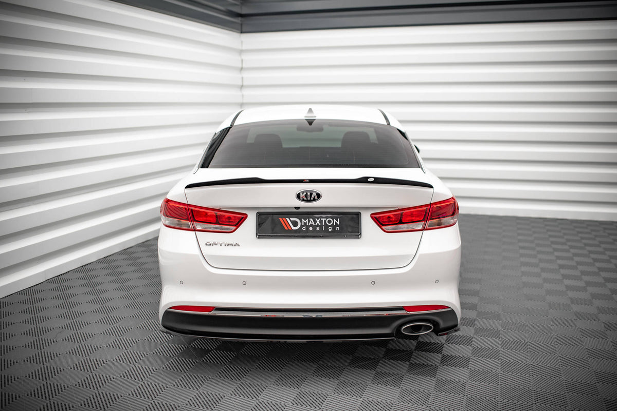 Heck Ansatz Flaps Diffusor passend für Kia Optima Mk4 schwarz Hochglanz – Ansicht 4