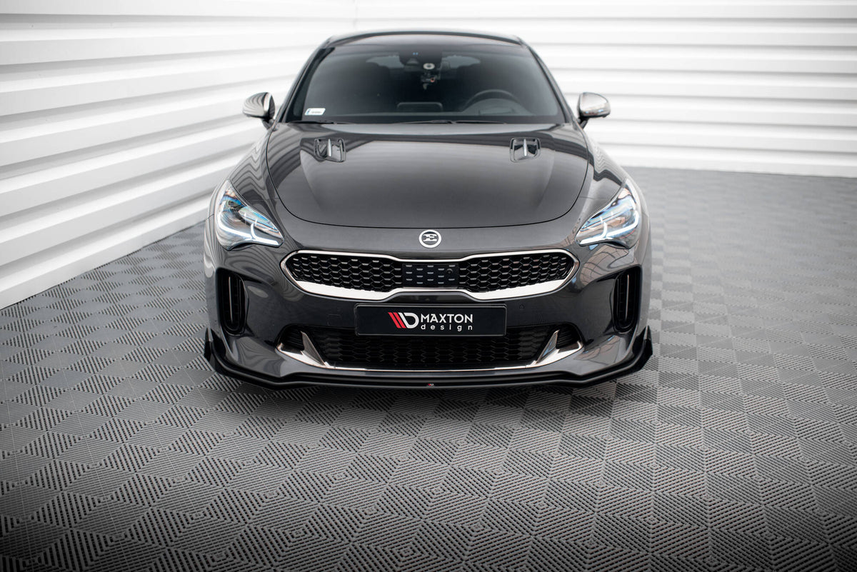 Front Stoßstange Flaps passend für Kia Stinger GT / GT-Line / Standard Mk1 schwarz Hochglanz – Ansicht 1