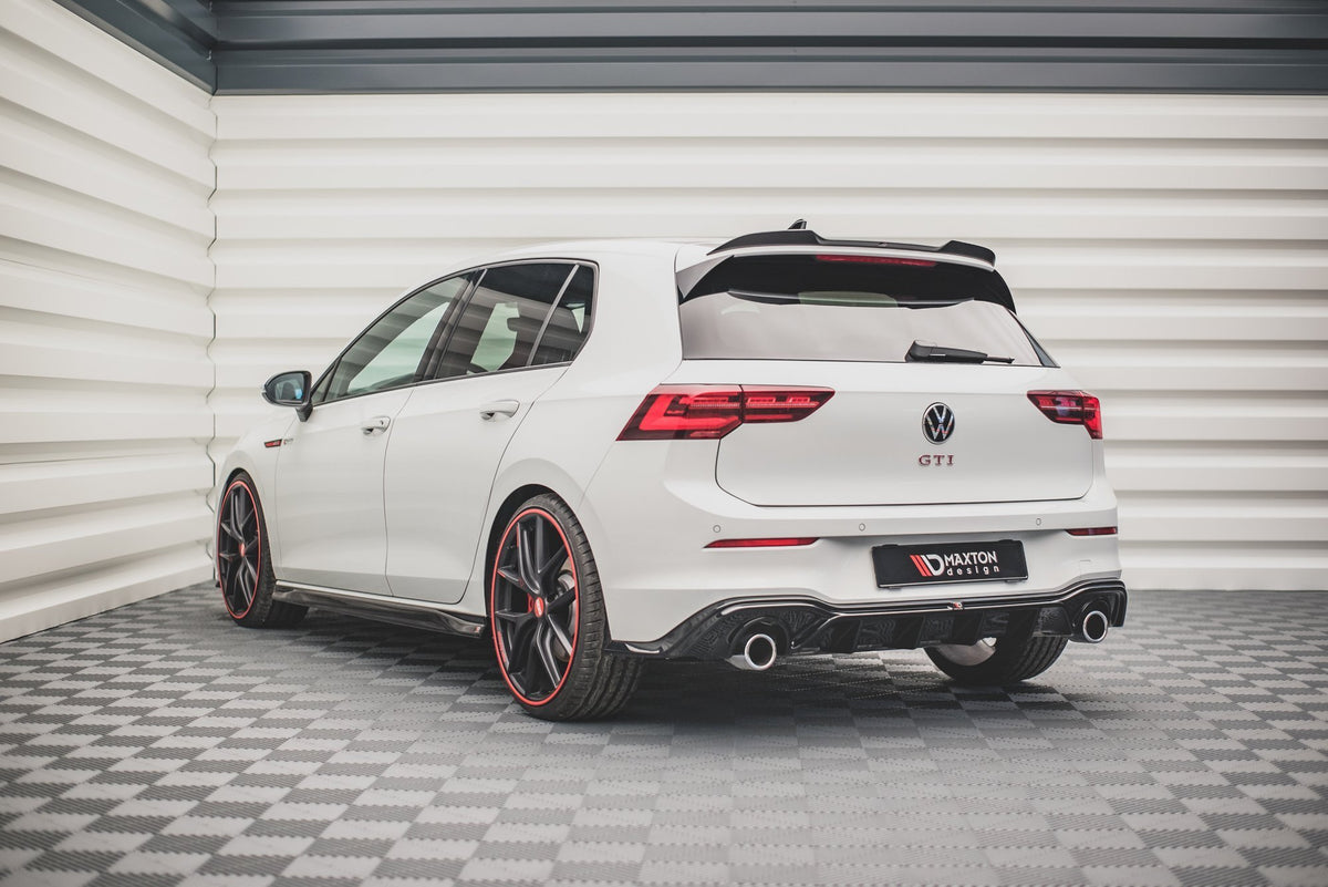Diffusor Heck Ansatz V.2 passend für VW Golf GTI Mk8 schwarz Hochglanz – Ansicht 10