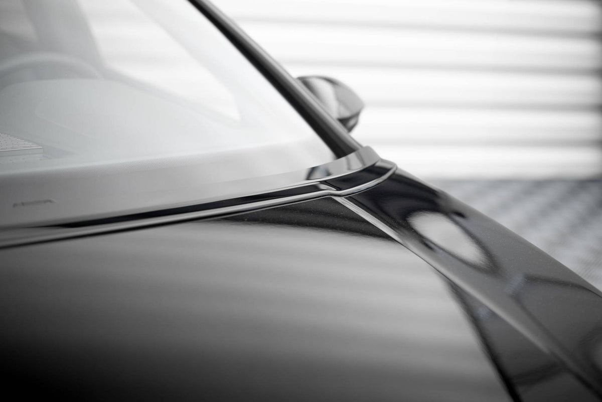 Verlängerung motorhaube VW Golf Mk8 schwarz Hochglanz – Ansicht 8