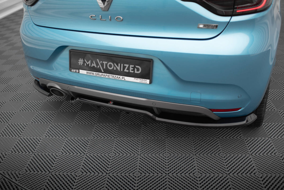 Street+ Mittlerer Diffusor RACE passend für Renault Clio R.S. Line Mk5 schwarz Hochglanz – Ansicht 4
