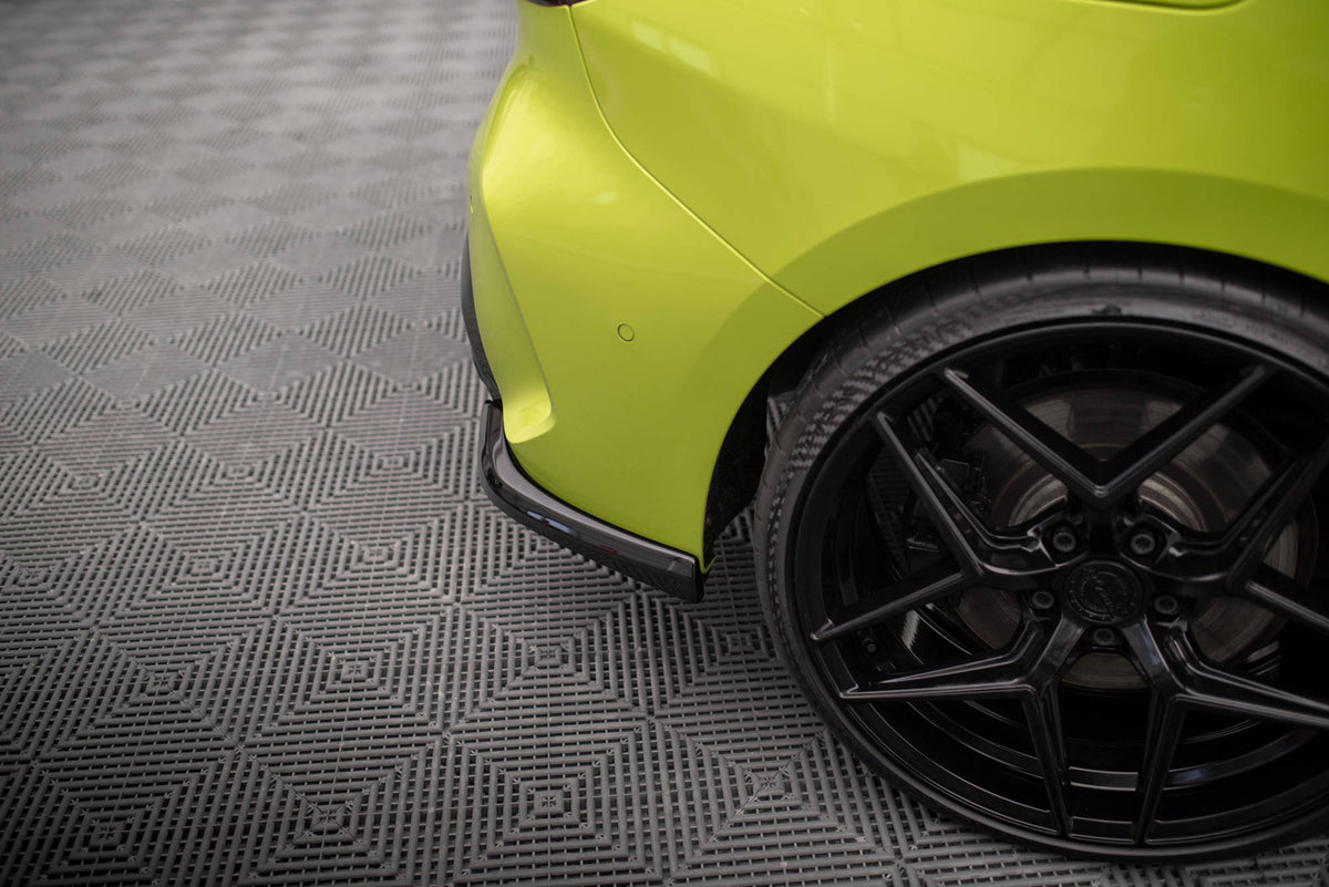 Heck Ansatz Flaps Diffusor V.5 passend für (Für heckansatz v.3) BMW 1er M-Paket /  M135i / 128ti F40 schwarz Hochglanz – Ansicht 3