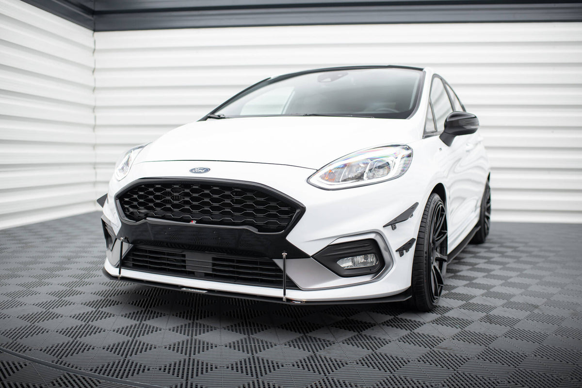Front Sport Diffusor V.2 Ford Fiesta Mk8 ST / ST-Line schwarz Hochglanz – Ansicht 8