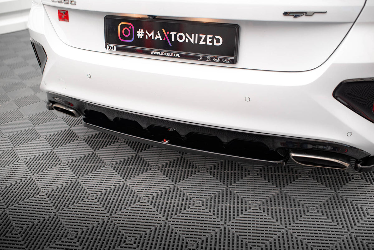 Heckansatz Kia Ceed GT Mk3 schwarz Hochglanz – Ansicht 3