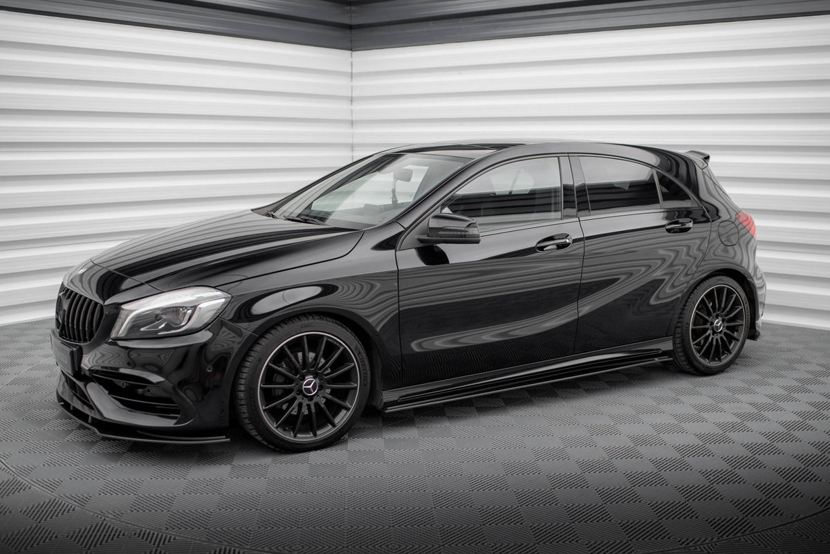 Street Pro Street+ Seitenschweller Leisten passend für Mercedes-Benz A AMG-Line W176 Facelift – Ansicht 3