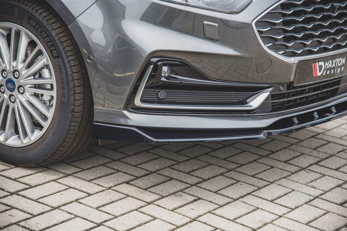 Street+ Spoilerlippe Front Ansatz passend für Ford S-Max Mk2 Facelift schwarz Hochglanz – Ansicht 3
