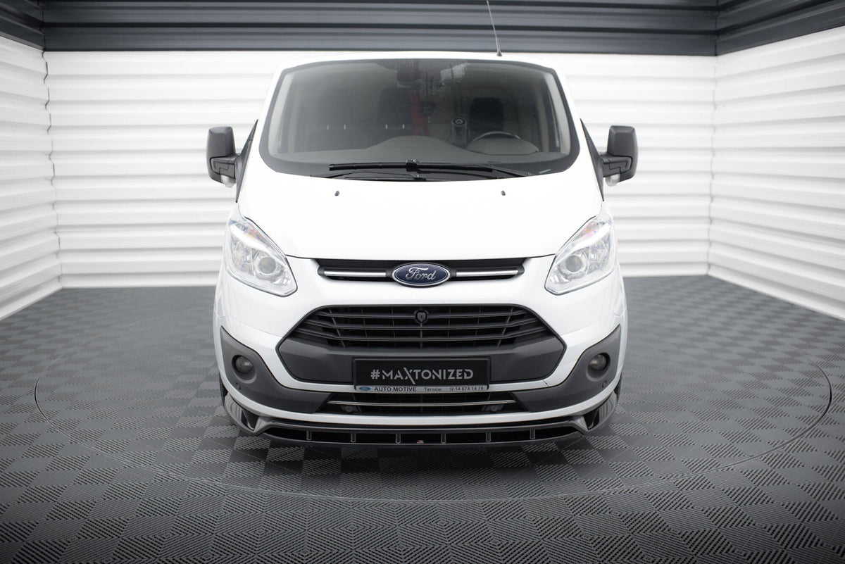 Street+ Spoilerlippe Front Ansatz passend für Ford Transit Custom Mk1 schwarz Hochglanz – Ansicht 1