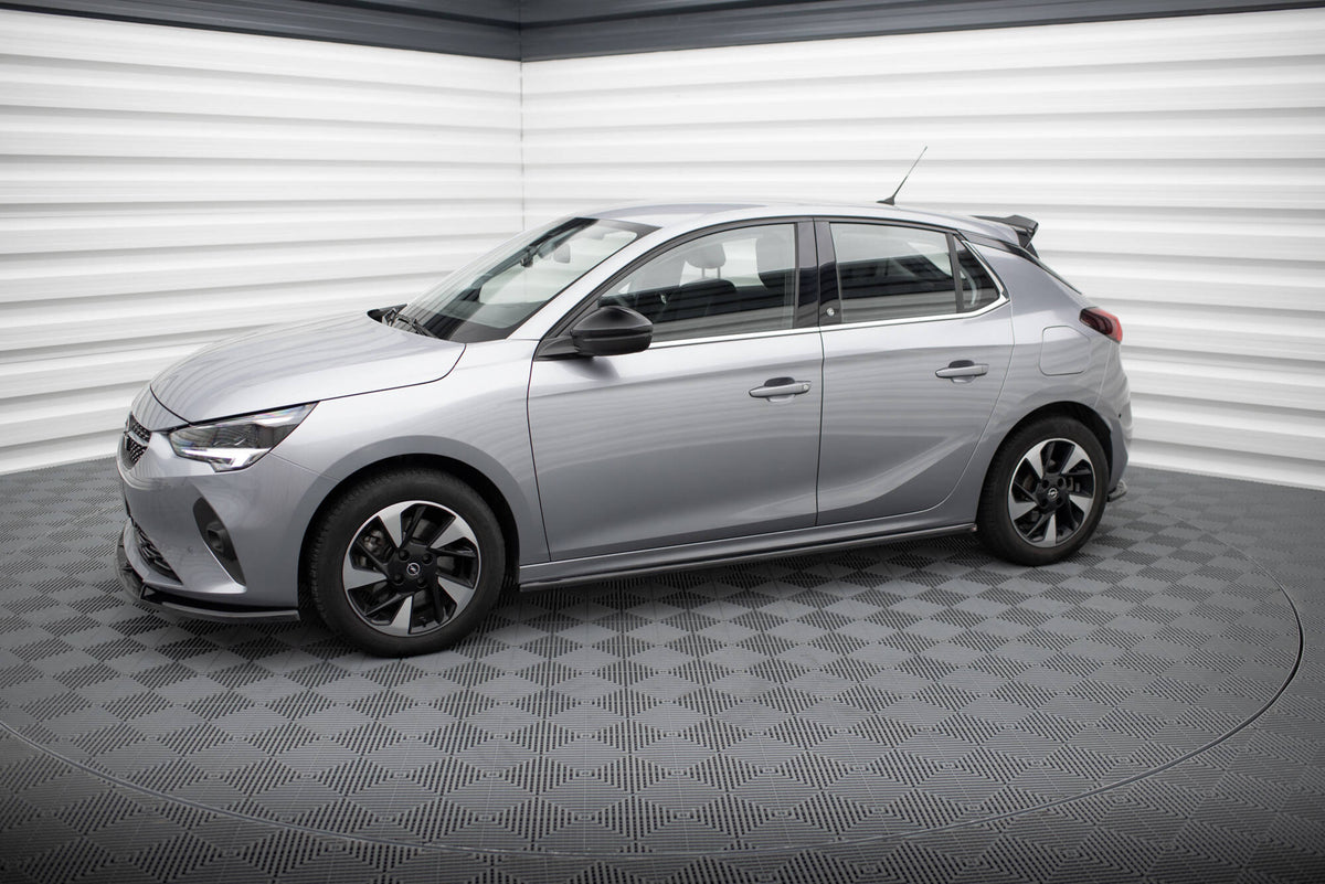Street+ Seitenschweller Leisten passend für Opel Corsa F ( Mk6) schwarz Hochglanz – Ansicht 1