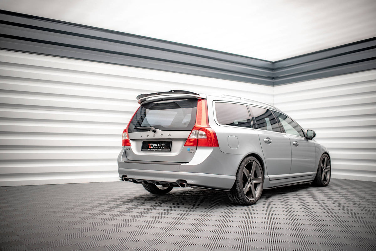Diffusor Heck Ansatz passend für Volvo V70 Mk3 schwarz Hochglanz – Ansicht 4