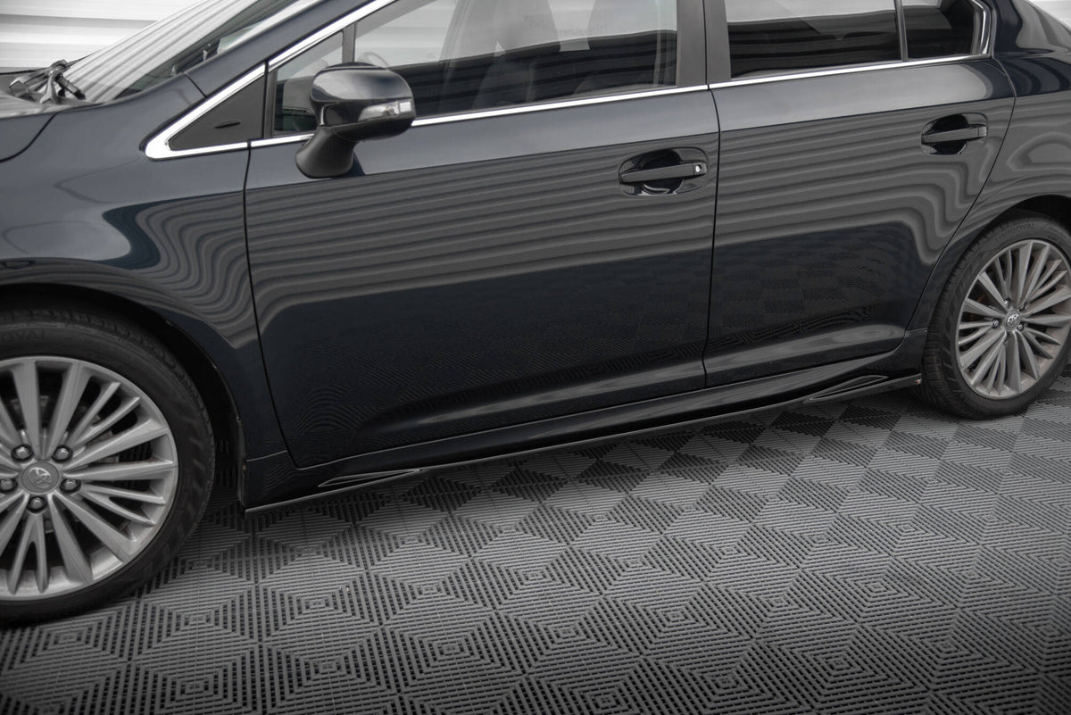 Street+ Seitenschweller Leisten passend für Toyota Avensis Mk3 Facelift schwarz Hochglanz – Ansicht 3