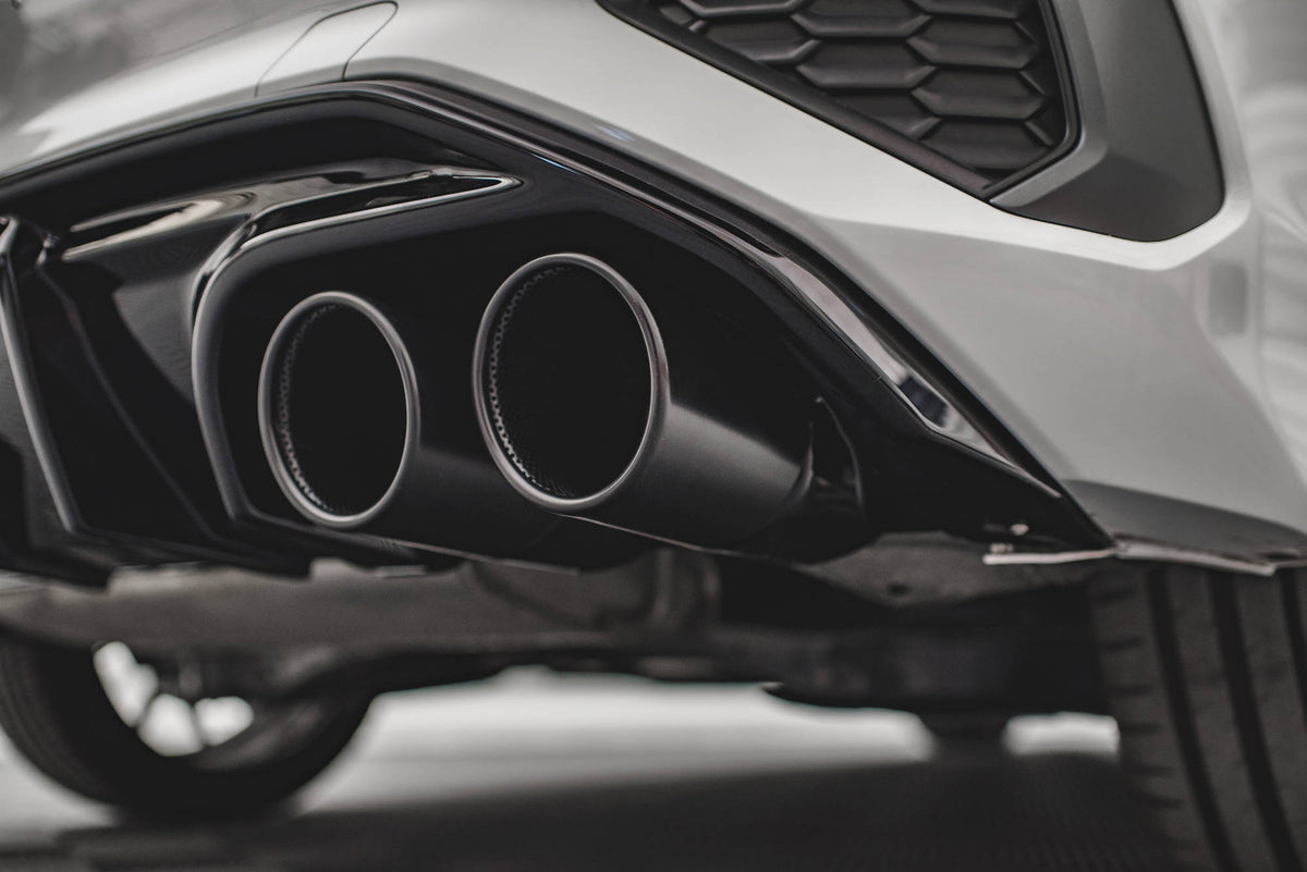 Diffusor Heck Ansatz + Endrohre passend für Audi A3 S-Line Sportback 8Y – Ansicht 1