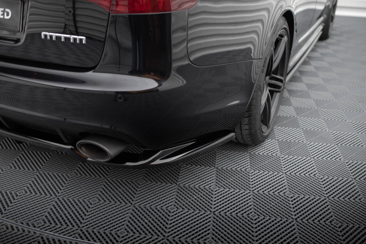 Street+ Mittlerer Diffusor RACE passend für Audi RS6 Avant C6 schwarz Hochglanz – Ansicht 3