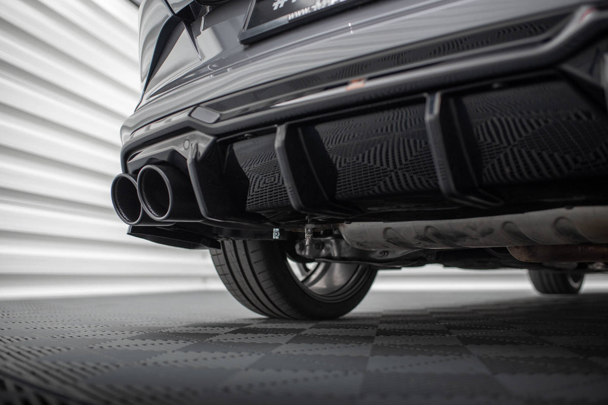 Diffusor Heck Ansatz V.3 passend für Cupra Formentor VZ  Mk1 / Mk1 Facelift schwarz Hochglanz – Ansicht 4