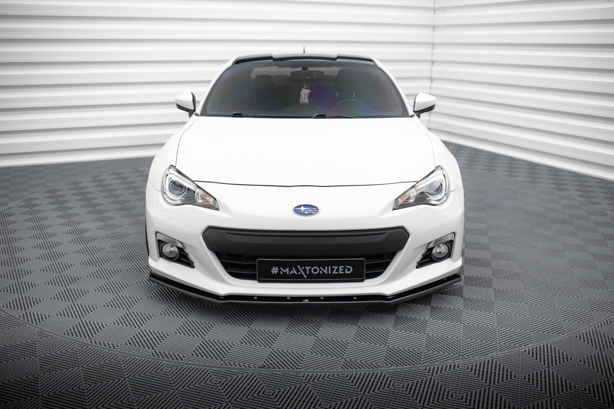 Street+ Spoilerlippe Front Ansatz V.4 passend für Subaru BRZ Mk1  schwarz Hochglanz – Ansicht 1